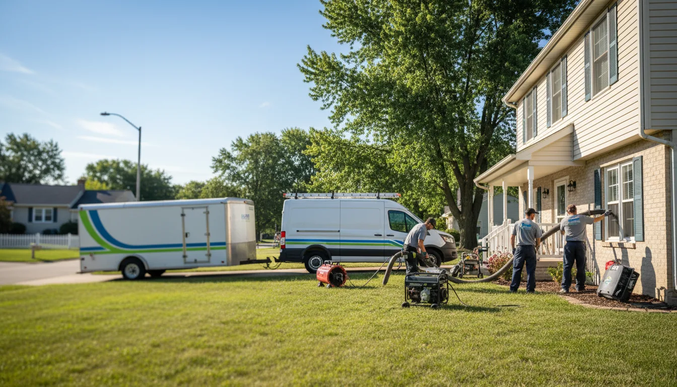 Flooded Basement Restoration And Cleanup With Repair in East Carondelet, IL near me